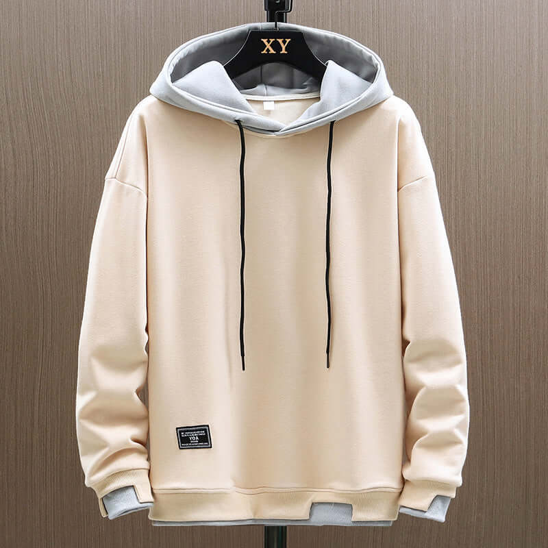 Two-Tone Fleece-Lined Hoodie